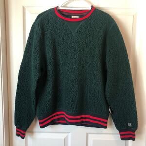 Champion Todd Snyder Large Men’s Sweater Green Fleece Polartec